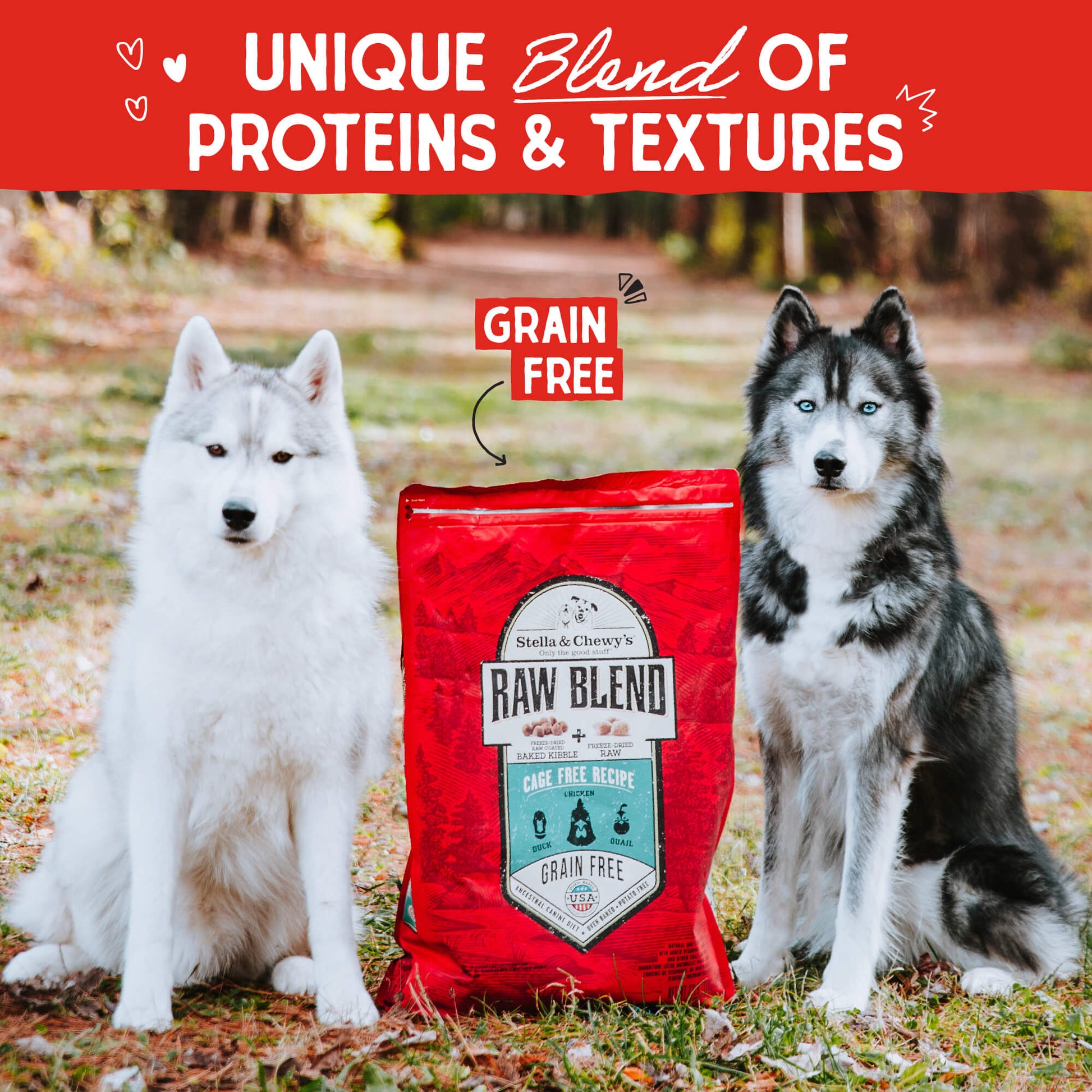 UNIQUE BLEND OF PROTEINS & TEXTURES | GRAIN FREE