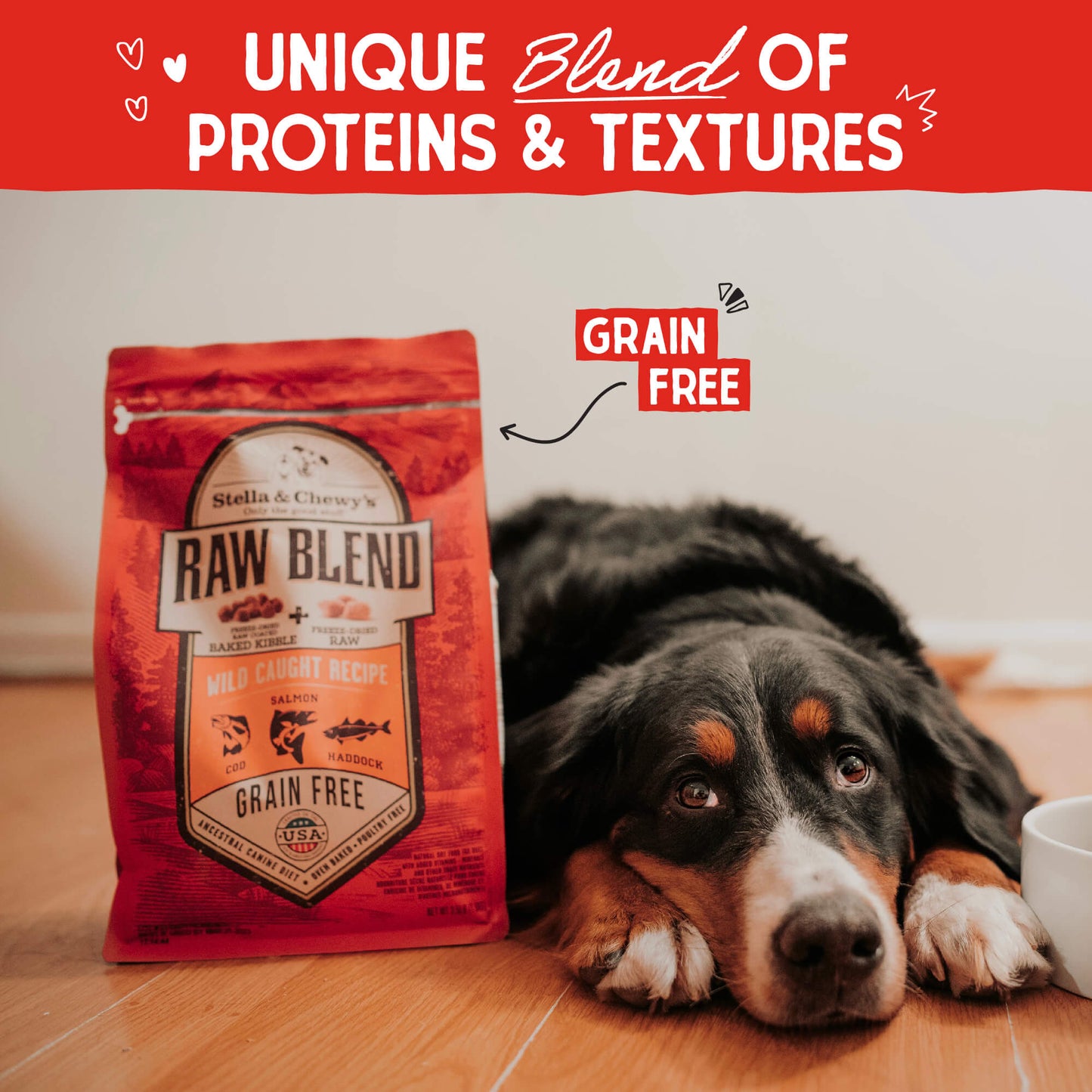 UNIQUE BLEND OF PROTEINS & TEXTURES | GRAIN FREE