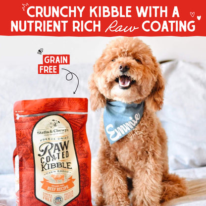 Grass-Fed Beef Raw Coated Kibble