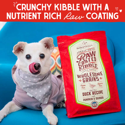 CRUNCHY KIBBLE WITH A NUTRIENT RICH RAW COATING 