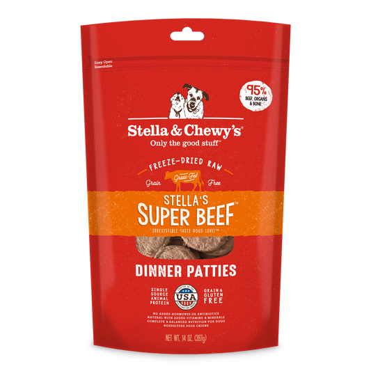 Stella’s Super Beef Freeze-Dried Raw Dinner Patties