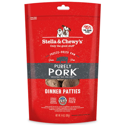 Purely Pork Freeze-Dried Raw Dinner Patties front