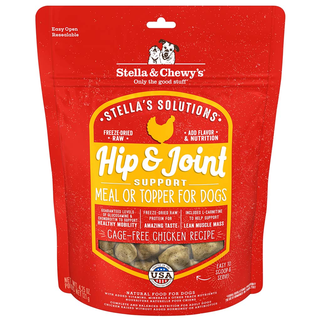 Stella's Solutions Hip & Joint Support Meal or Topper for Dogs Packaging Front