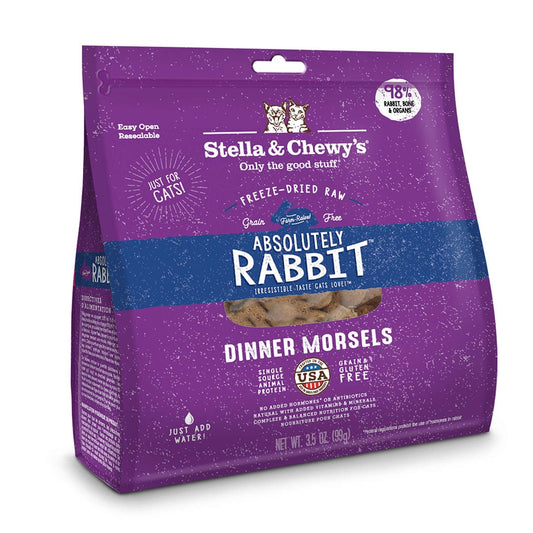 Absolutely Rabbit Freeze-dried Raw Dinner Morsels front