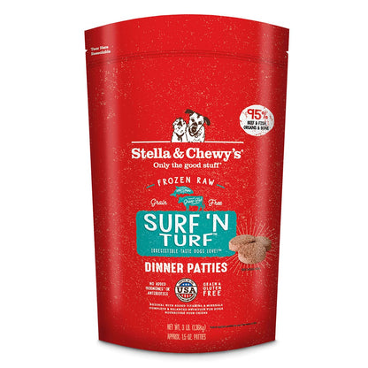 Surf ‘N Turf Frozen Raw Dinner Patties front