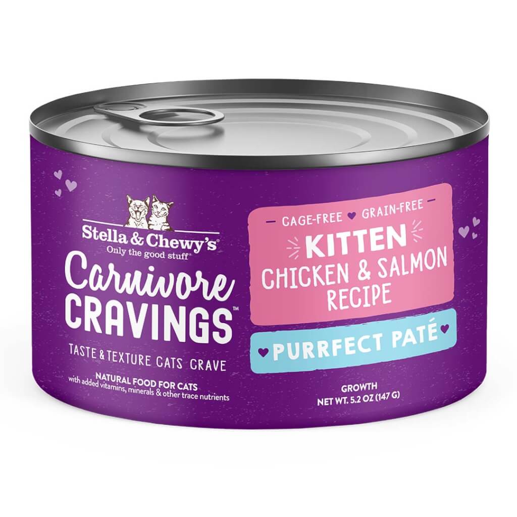 carnivore cravings chicken and salmon purrfect patte for kittens front