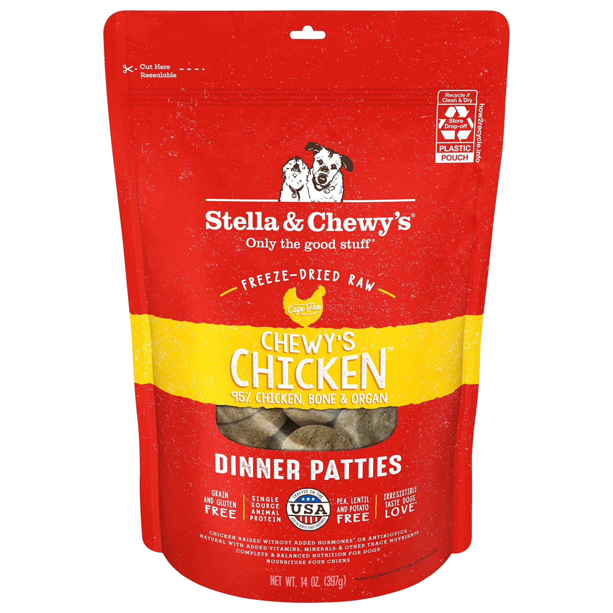 Chewy s Chicken Freeze Dried Dinner Patties Premium Raw Dog Food