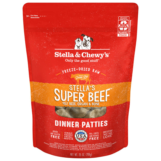 Stella’s Super Beef Freeze-Dried Raw Dinner Patties