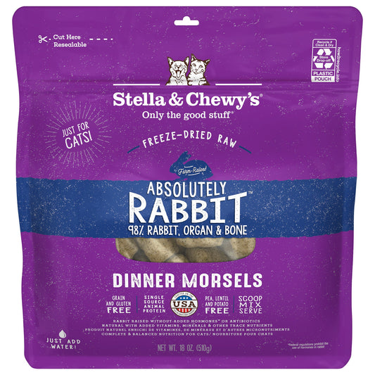 Absolutely Rabbit Freeze-Dried Raw Dinner Morsels