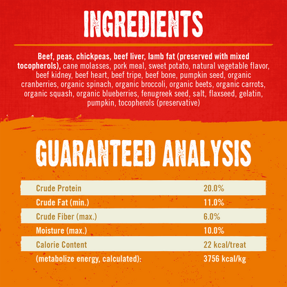 Grass-Fed Beef Raw Coated Biscuits