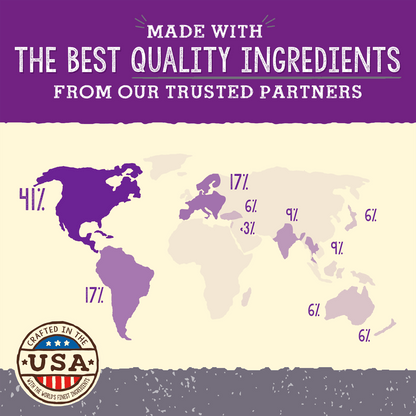 MADE WITH THE BEST QUALITY INGREDIENTS FROM OUR TRUSTED PARTNERS | CRAFTED IN THE USA WITH THE WORLD'S FINEST INGREDIENTS