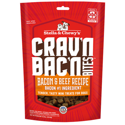 Crav'n Bac'n Bites Bacon & Beef Recipe Packaging Front