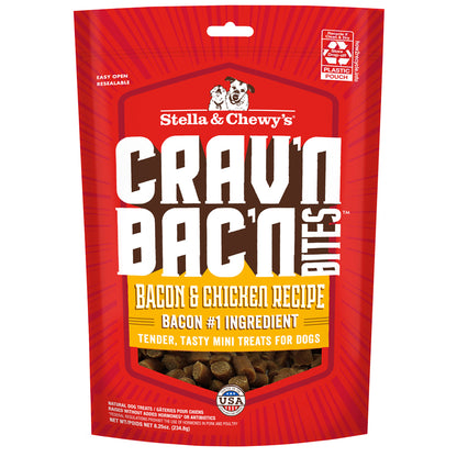 Crav'n Bac'n Bites Bacon & Chicken Recipe Packaging Front