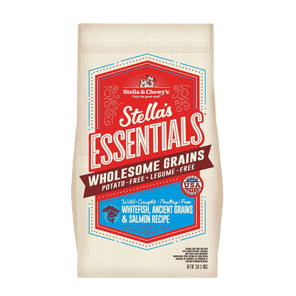 Stella's Essentials Wholesome Grains Whitefish, Ancient Grains and Salmon Recipe front