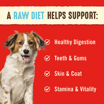 A RAW DIET HELPS SUPPORT: | Healthy Digestion | Teeth & Gums | Skin & Coat | Stamina & Vitality