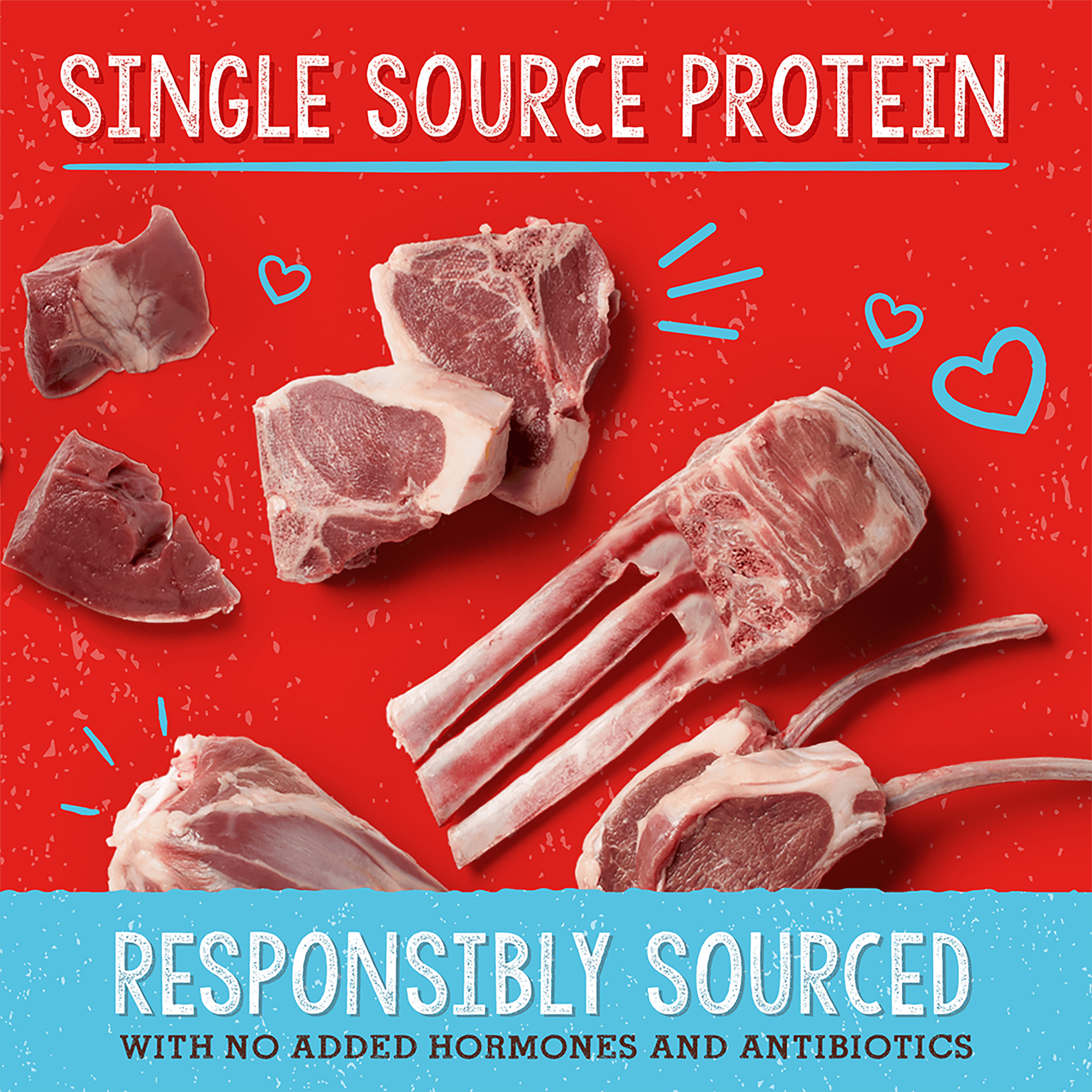 SINGLE SOURCE PROTEIN | RESPONSIBLY SOURCED | WITH NO ADDED HORMONES AND ANTIBIOTICS