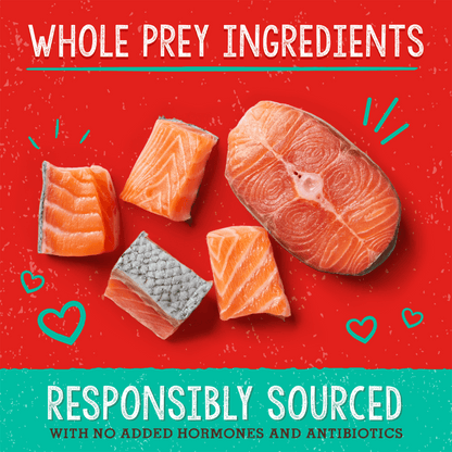 WHOLE PREY INGREDIENTS | RESPONSIBLY SOURCED | WITH NO ADDED HORMONES OR ANTIBIOTICS