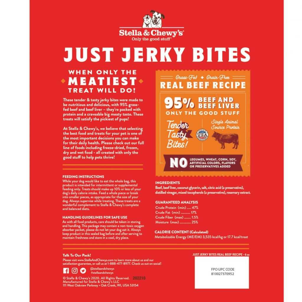 Just Jerky Bites Real Beef Recipe back