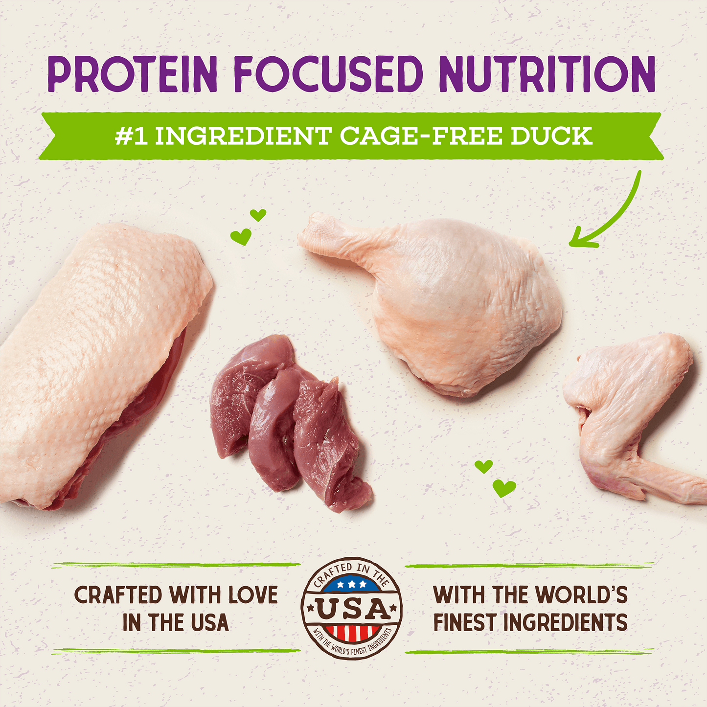 Raw Coated Kibble Cage-Free Duck Recipe