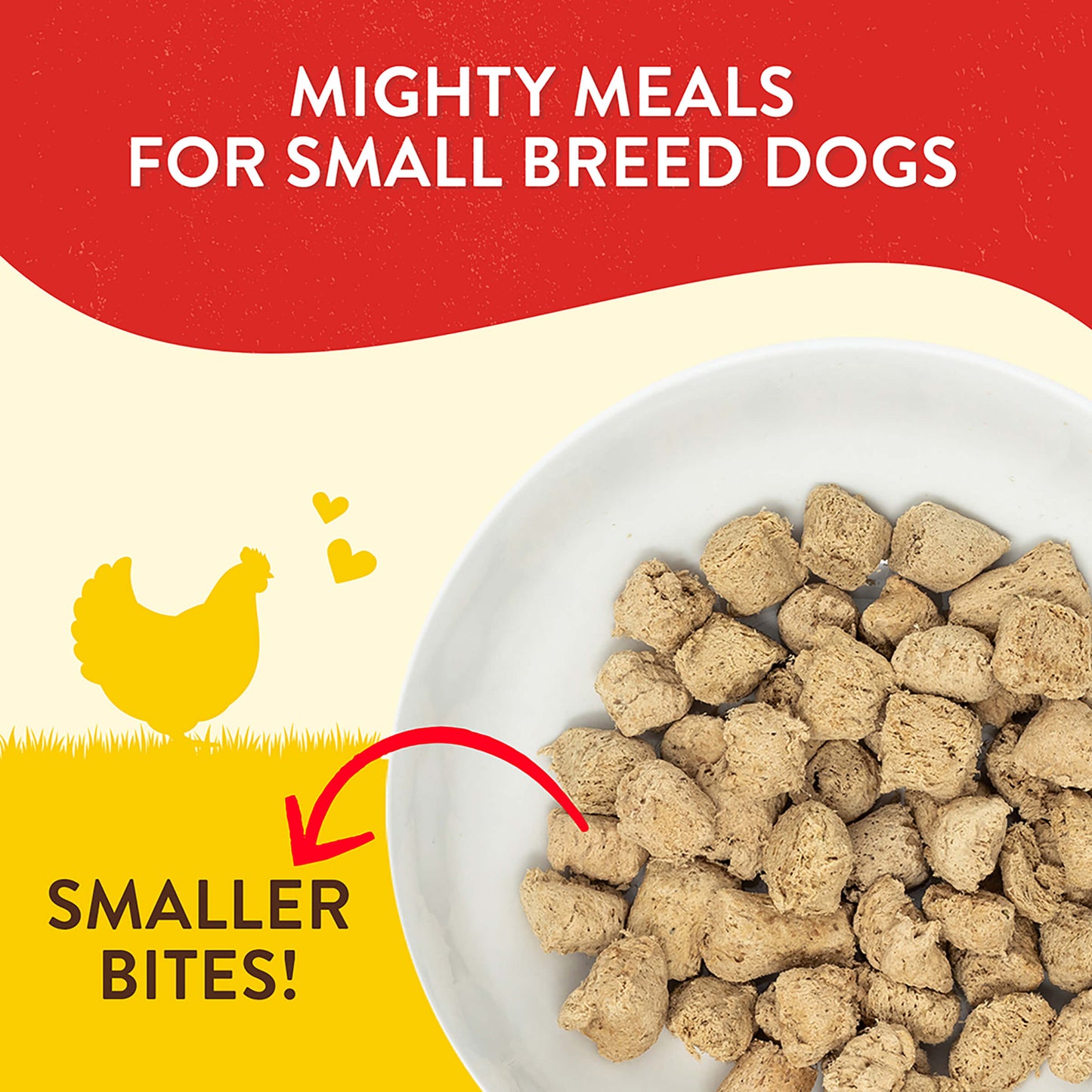 MIGHTY MEALS FOR SMALL BREED DOGS | SMALLER BITES!