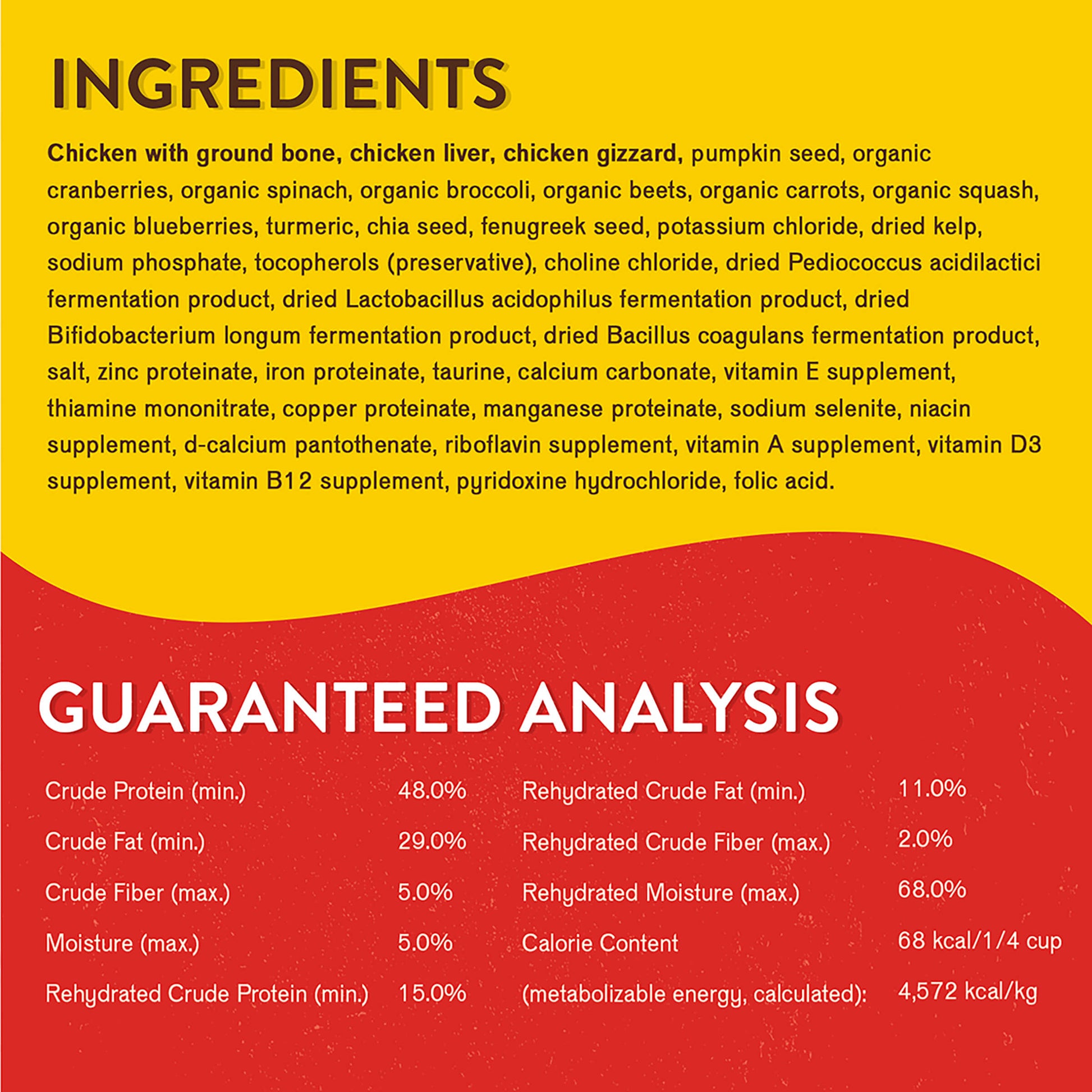 INGREDIENTS | GUARANTEED ANALYSIS