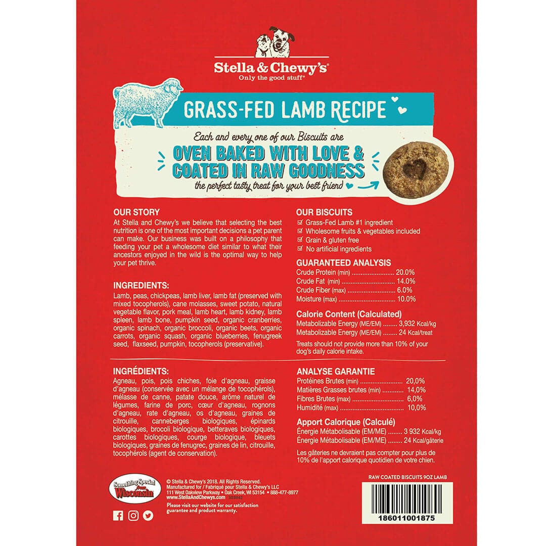 Raw Coated Biscuits Lamb Recipe back