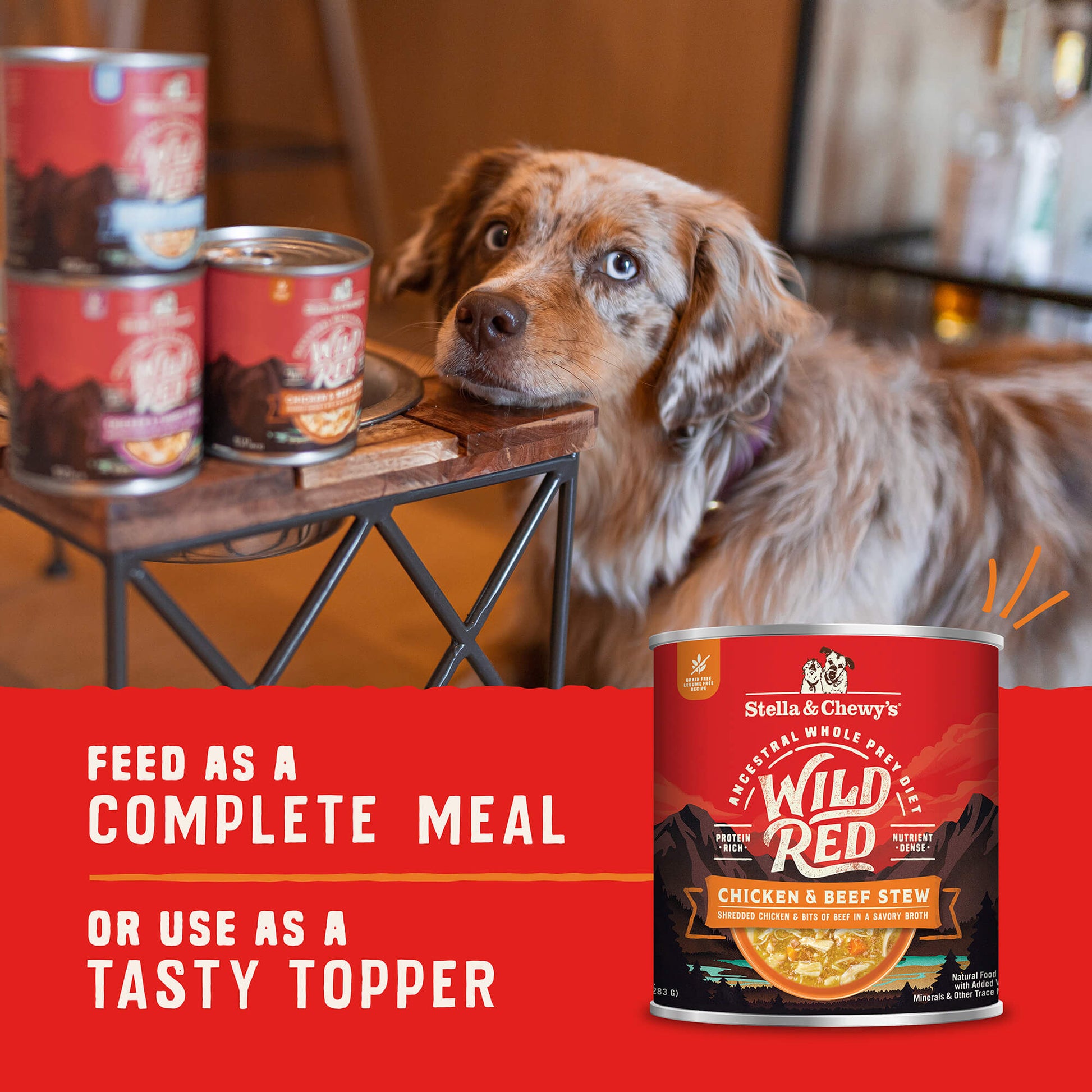 FEED AS A COMPLETE MEAL | OR USE AS A TASTY TOPPER