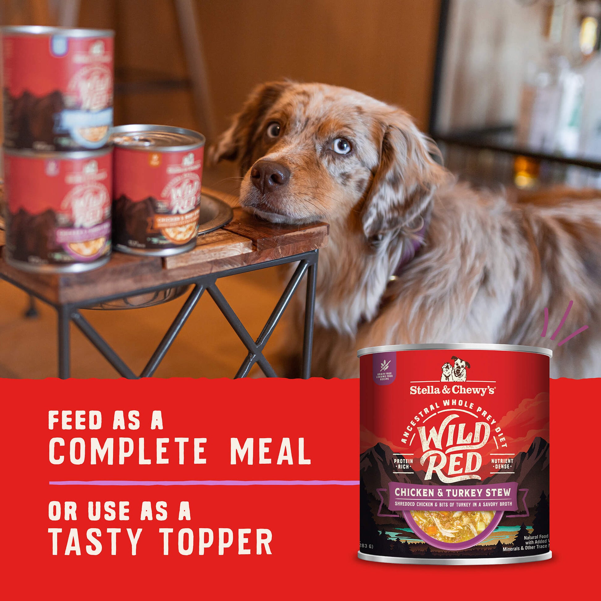 FEED AS A COMPLETE MEAL | OR USE AS A TASTY TOPPER