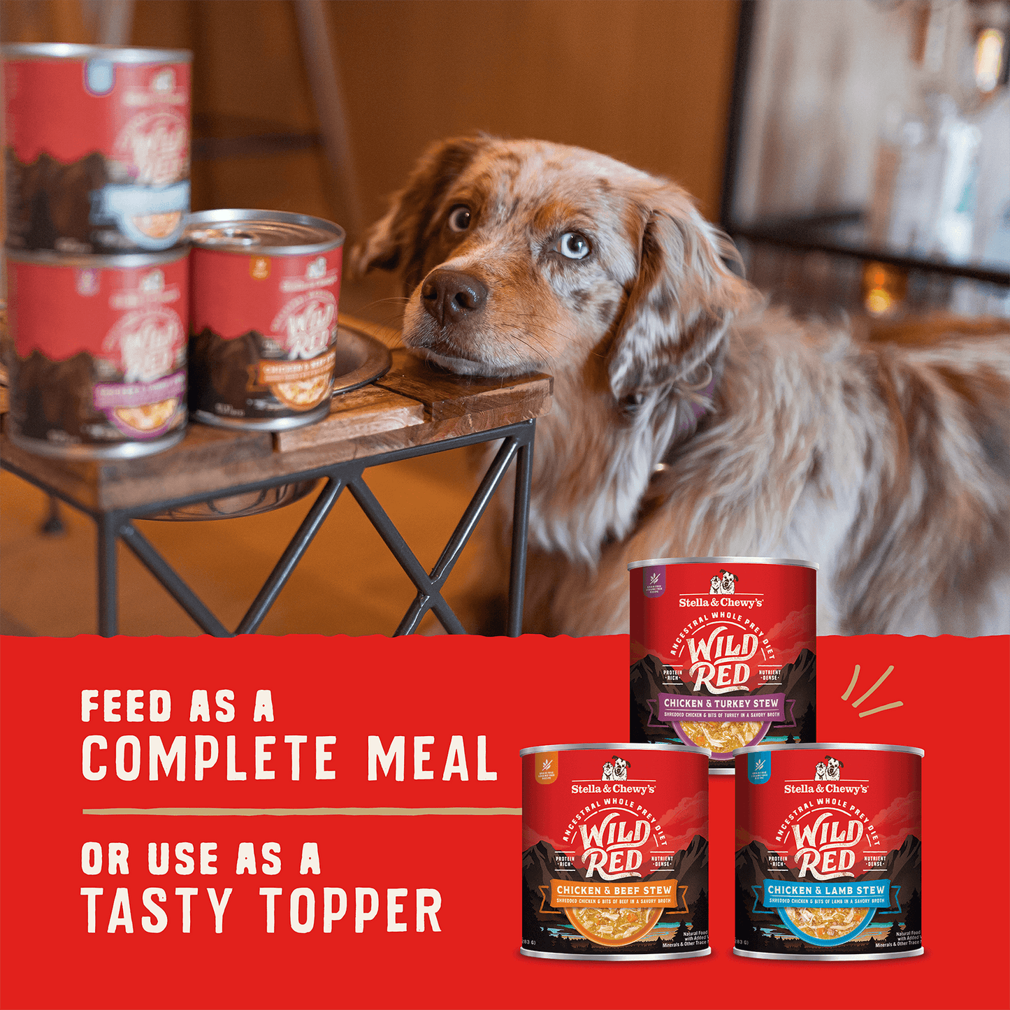 FEED AS A COMPLETE MEAL | OR USE AS A TASTY TOPPER