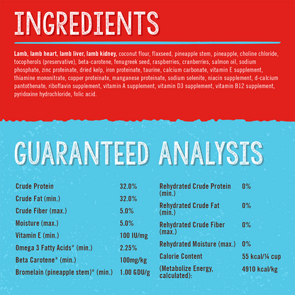 INGREDIENTS | GUARANTEED ANALYSIS