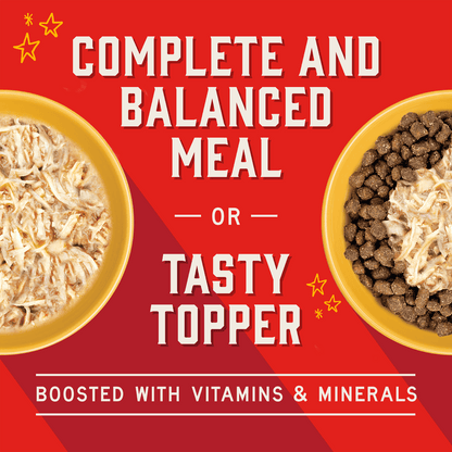 COMPLETE AND BALANCED MEAL | OR | TASTY TOPPER | BOOSTED WITH VITAMINS & MINERALS