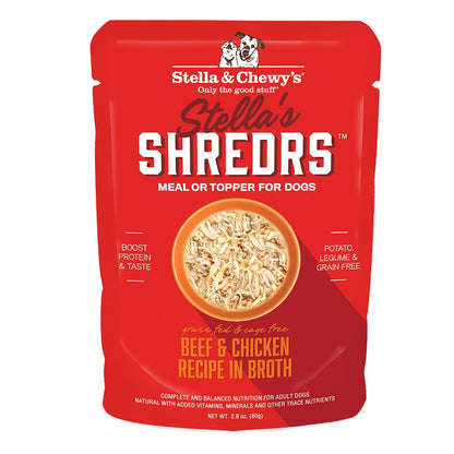 Stella's Shredrs Beef and Chicken Recipe in Broth front