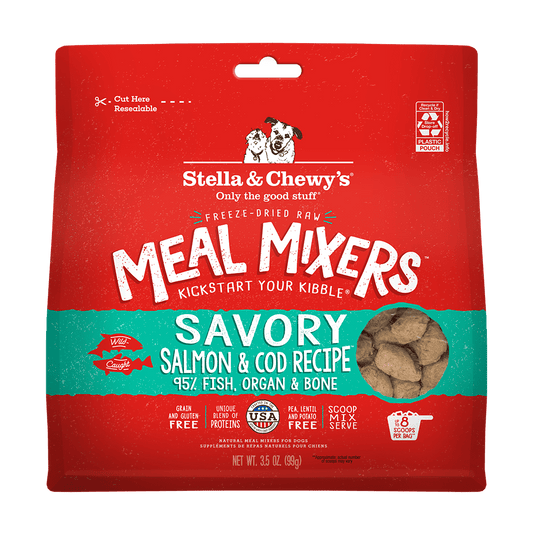 Savory Salmon & Cod Meal Mixers front