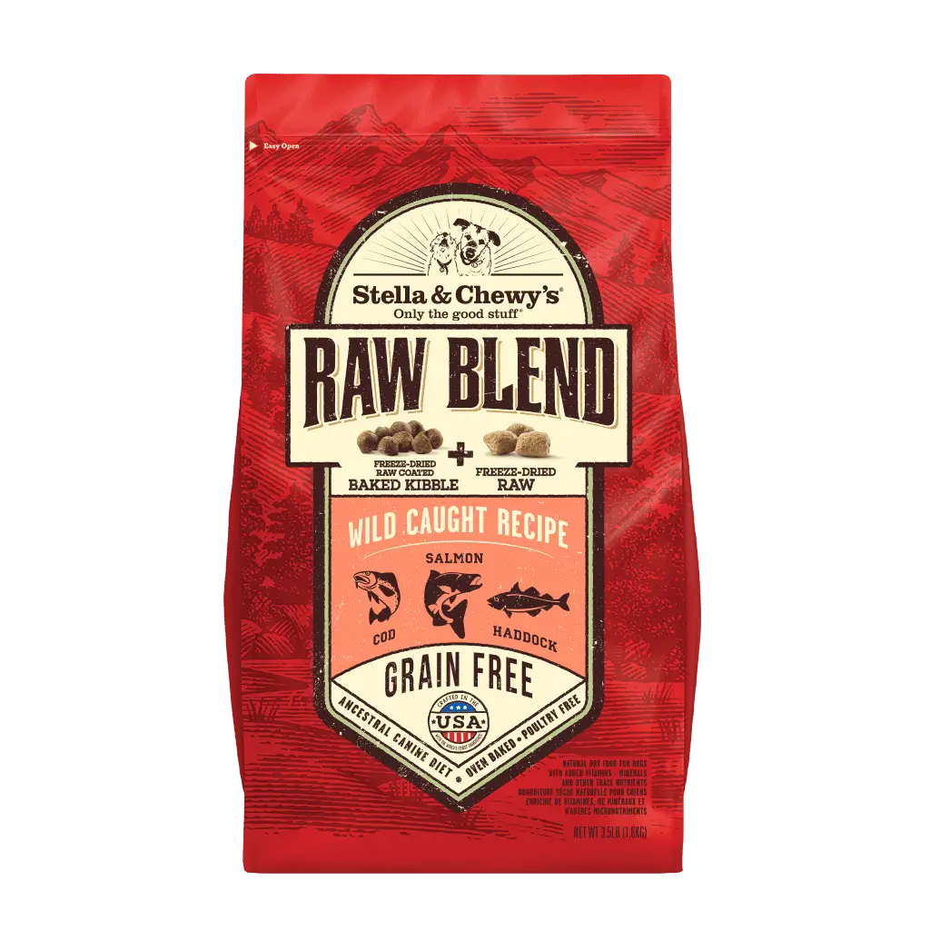 Stella & Chewy's Raw Blend Wild Caught Recipe Packaging Front