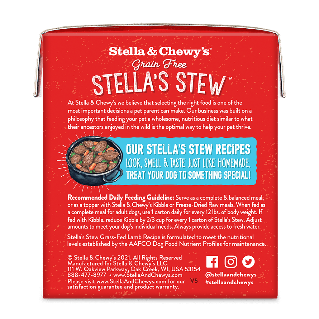 Stella's Stew Lamb Recipe back