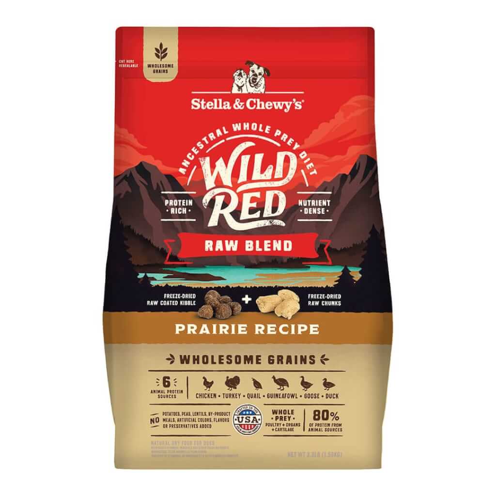 Wild Red Raw Blend Wholesome Grains Prairie Recipe front