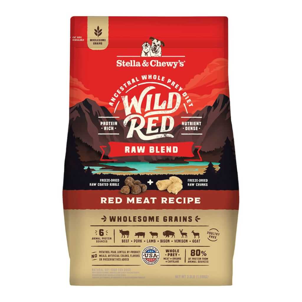 Wild Red Raw Blend Wholesome Grains Red Meat Recipe front