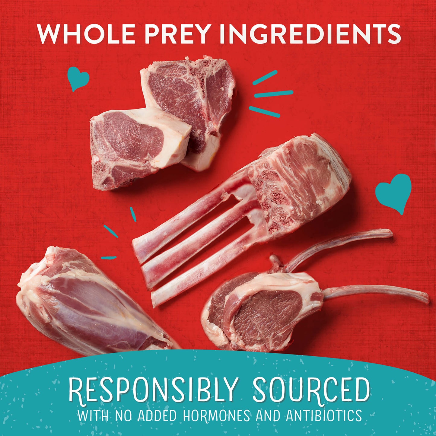 Whole Prey Ingredients | Responsibly Sourced | With No Added Hormones and Antibiotics